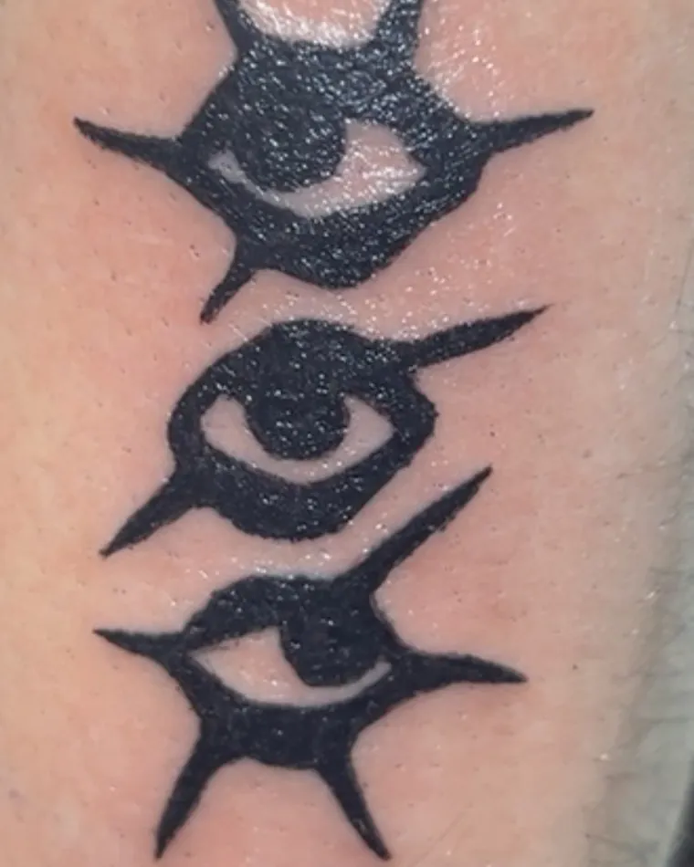 Eyes, fertiges Tattoo